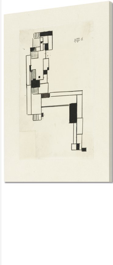 Theo van Doesburg ----Nuage féminin (sur toile)