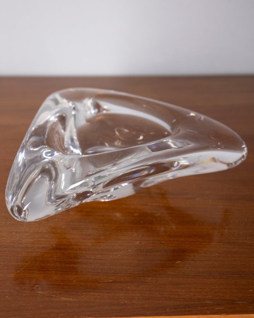 Cenicero de cristal vintage de diseño italiano de los años 70