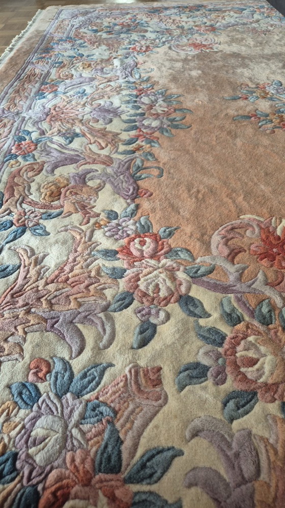 Tapis monumental de Chine-Pékin (4x6m) – Authentique noué à la main, en parfait état ! – Wool (photo 3 of 6)