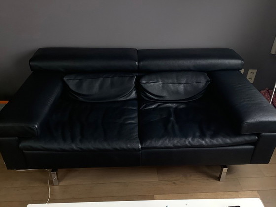 Image 1 of Black leather two-seater from the brand Jori