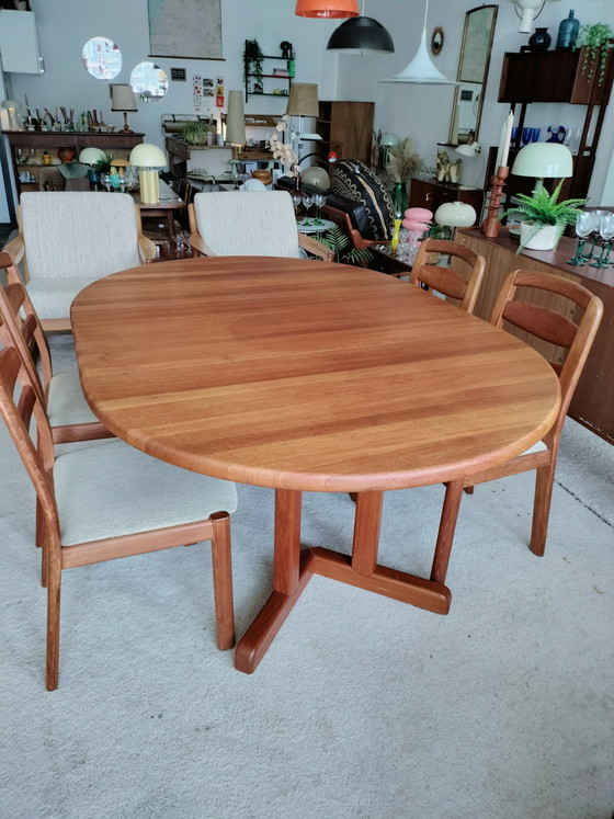 Vintage Danish teak extendable dining table 120cm, Rosengaarden – Wood (photo 11 of 15)