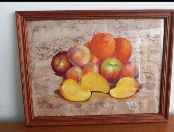 Image 1 of rare triptych of Mexican amateur art – signed Marín México