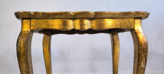 ✨ Elegante Tavolino Fiorentino – Decorazione Dipinta & Superba Patina Antica ✨ – Tavolini, Legno, Vintage (photo 7 of 11)