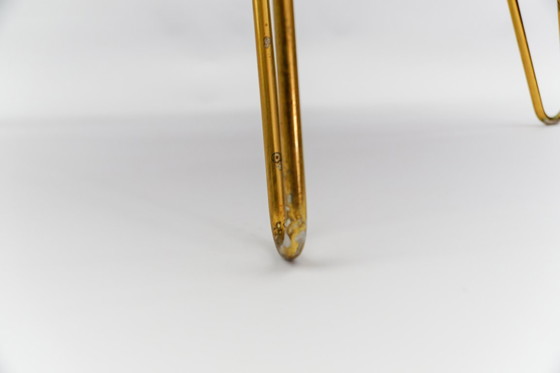 Image 1 of Farbenfroher Couchtisch aus Mosaik und Messing, Italien, 1950er Jahre