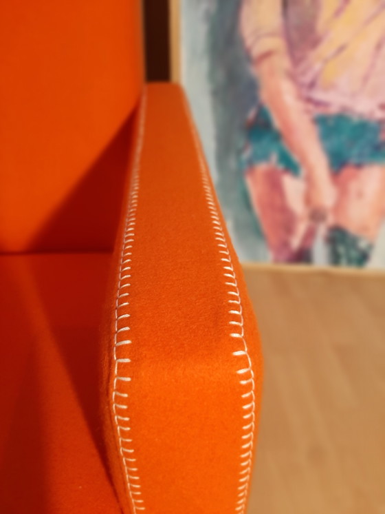 Image 1 of Cassina Utrecht 637 Nuovo mai usato in panno di lana Ruggine arancione (Serie 13L) Punto cavallo