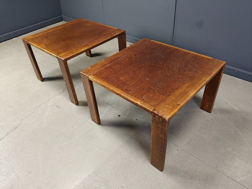 Pair of Bonanza coffee tables by Esko, Finland, 1960s - scandinavian side tables - scandinavian coffee tables