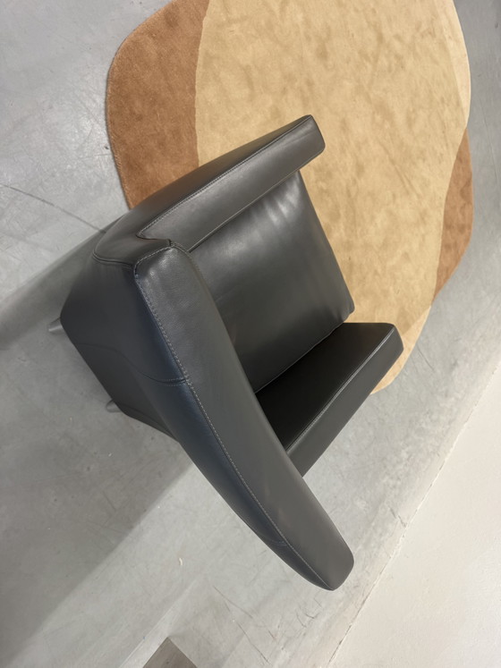 Image 1 of Leolux Evidence Dolcinea Fauteuil grijs leer 