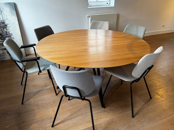 Studio Henk Eetkamer Tafel Rond 160cm – Eettafels, Metal, Wood (photo 6 of 6)