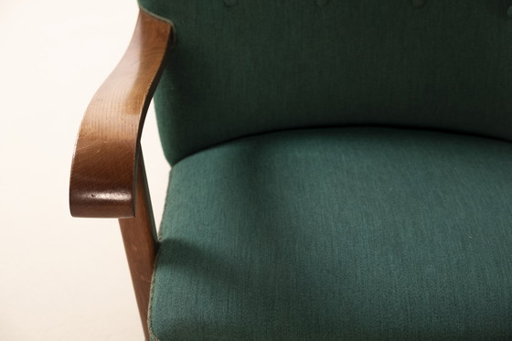 Image 1 of Dänischer Loungesessel im Stil von Fritz Hansen, 1930er Jahre Dänemark