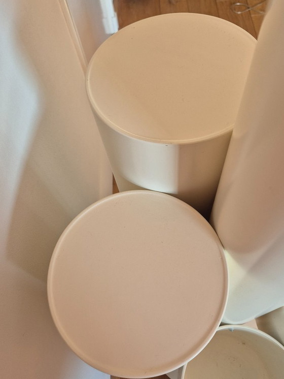 Image 1 of  Gran lámpara de pie con jardinera / mesa auxiliar Close Encounter Christmas Merchant Años 80