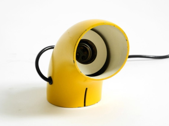 Image 1 of Very rare original Space Age 60s yellow table lamp made of iron by Temde