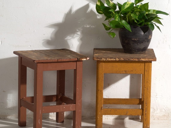 Antique bedside tables in pine wood – Central Europe, circa 1940 #7 – Nightstands, Rustic (photo 2 of 40)