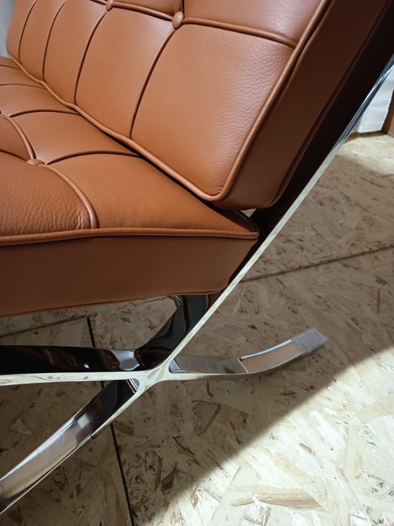 Image 1 of Sillones KNOLL Studio Barcelona (NUEVA Serie 2026) en piel natural (color coñac)