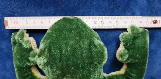 Originele Steiff kikker, circa 1965, in uitstekende staat. – Decoratieve objecten, Textile (photo 11 of 12)