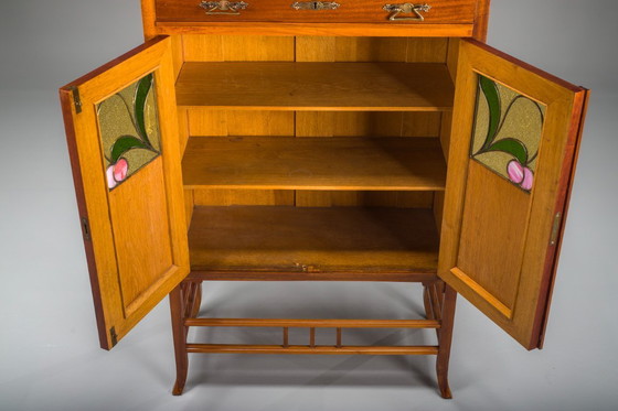 Image 1 of Mobiletto Art Nouveau con specchio, 1890