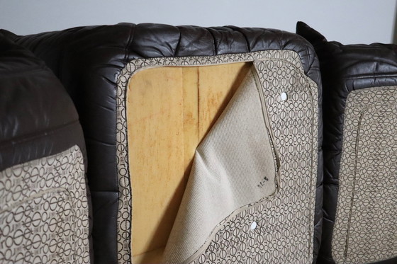Image 1 of Original Ligne Roset Togo sofa en cuir par Michel Ducaroy, 1970