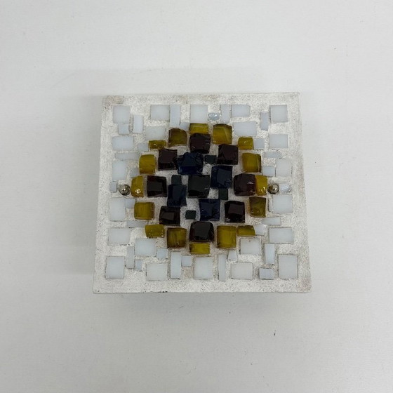 Image 1 of Brutalistische Wandleuchte aus Glas und Harz, 1970er Jahre, Deutschland