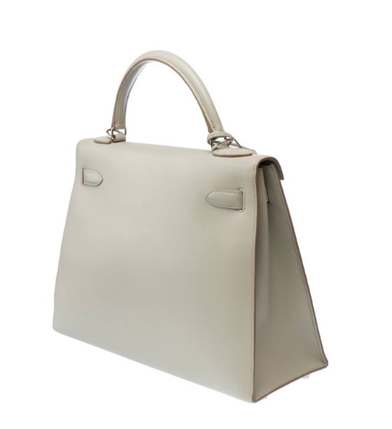 Image 1 of Borsa HERMES Kelly 32 in cuoio grigio - 103303