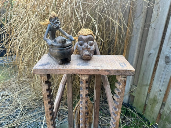 Image 1 of Uit houten gesneden afrikaanse Sjamaan 