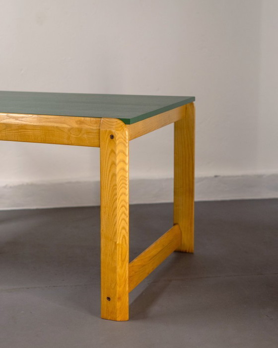 Image 1 of Scandinavische uitschuifbare eettafel van eikenhout