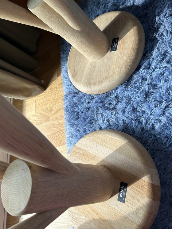 Image 1 of 2 Artek Rocket Stool in oak bar stools