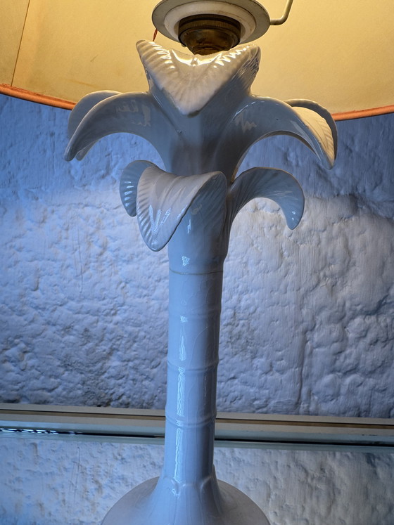 Image 1 of Tommaso Barbi ceramic palm tree lamp, 1960s