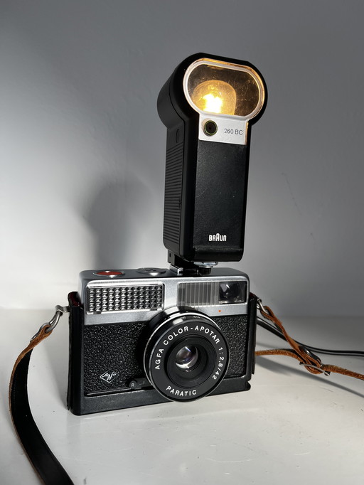 Cameralamp met lichtbron in flits handgemaakt