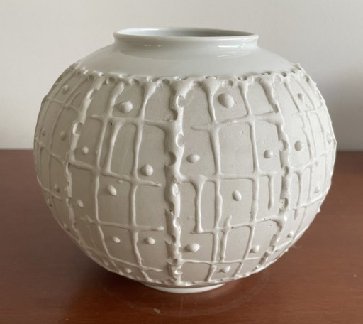 Royal KPM Bavaria - Vintage sixties Op Art porcelain vase model 671-2