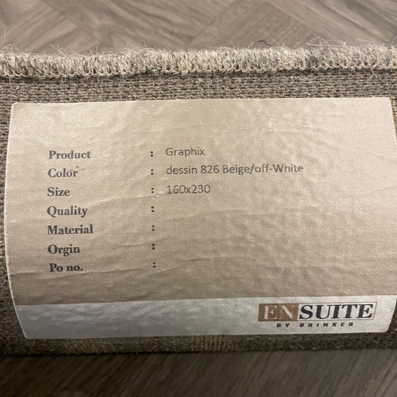 Image 1 of Brinker Carpets Graphix Dessin 826 Beige Off White vloerkleed - 160x230