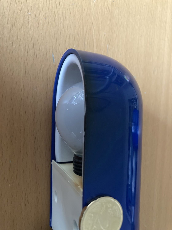 Image 1 of 2x Space Age Z-vouwbare wandlamp in monochroom blauw ontwerp gebaseerd op Manon