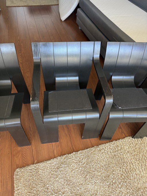 Sedie a listelli Gijs Bakker 5 pezzi