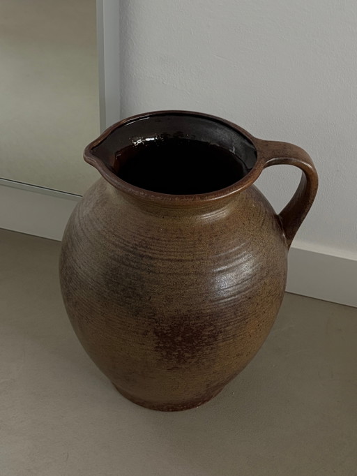 XXL West Germany keramische vaas met oor – vazen, Ceramic, Vintage (photo 2 of 6)