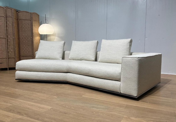 Image 1 of Fauteuil d'angle Minotti Hamilton + repose-pieds, neuf et rembourré