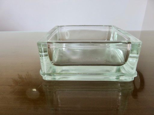 Bloque de vidrio, cenicero, bandeja para baratijas, grabado "LUMAX" – decoratieve objecten, Glass (photo 2 of 8)