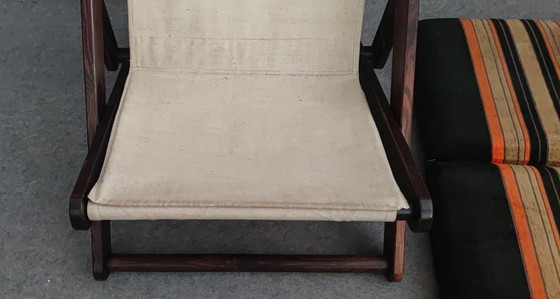 Image 1 of CHAISE MID CENTURY DANISH DESIGN 60s TEAK VINTAGE RETRO
