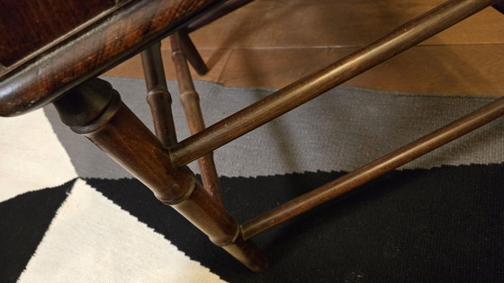 Poltrona Antica in Legno con Schienale a Motivo Stellato – Poltrone (photo 3 of 8)