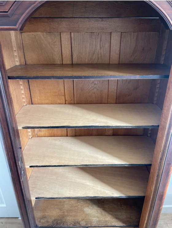 Exclusive French Display Cabinet by Rondot Paris – Walnut Wood & Cut Glass (photo 10 of 15)