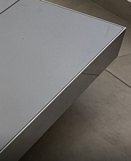 Tabel gemaakt door Gianni Ausenda voor Ny Form – Bijzettafels, Glass, Metal (photo 4 of 7)