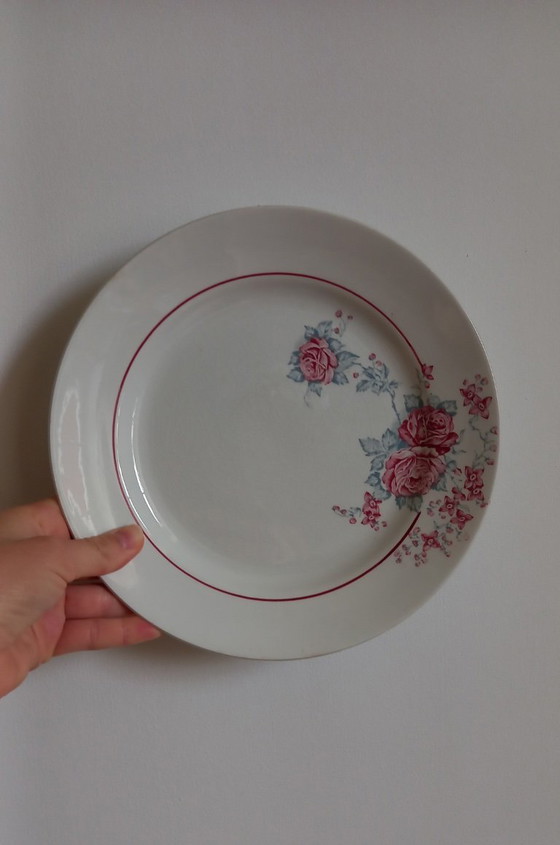 Image 1 of "Thalia" - 6 platos llanos de piedra de hierro de Saint-Amand