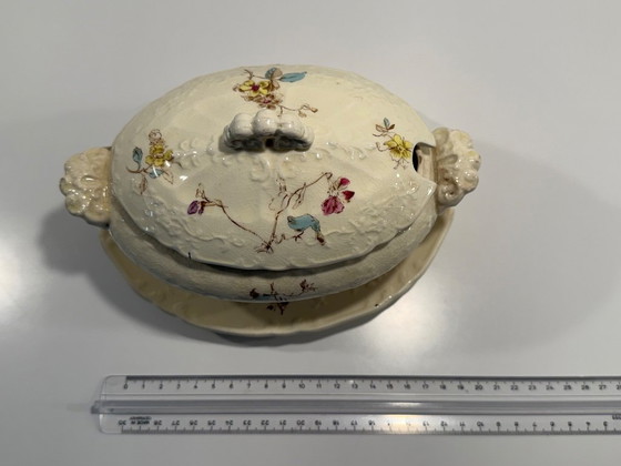 Zuppiera antica floreale con coperchio del XIX secolo – Accessori da tavola, Ceramica (photo 6 of 12)