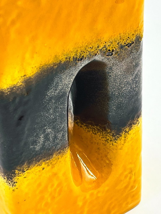 Vase sculptural Carstens Tönnieshof, Cartens Tönnieshof, Céramique, Jaune, Mid Century Modern (photo 7 sur 10)
