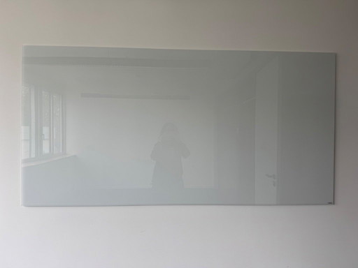 Pizarra blanca de vidrio LINTEX de 1 m x 2 m / pizarra blanca de diseño