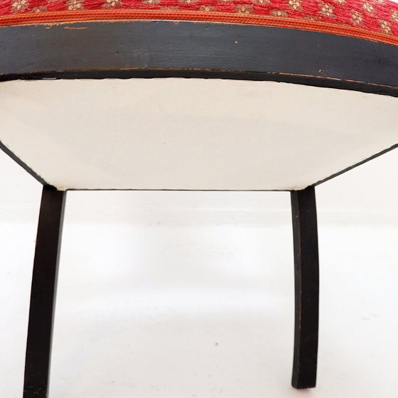 Image 1 of Fauteuil Empire noir et or - XIXe siècle