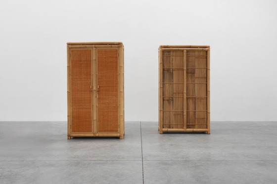 Image 1 of Armadio in bambù e rattan della metà del secolo scorso, Italia 1960 ca.