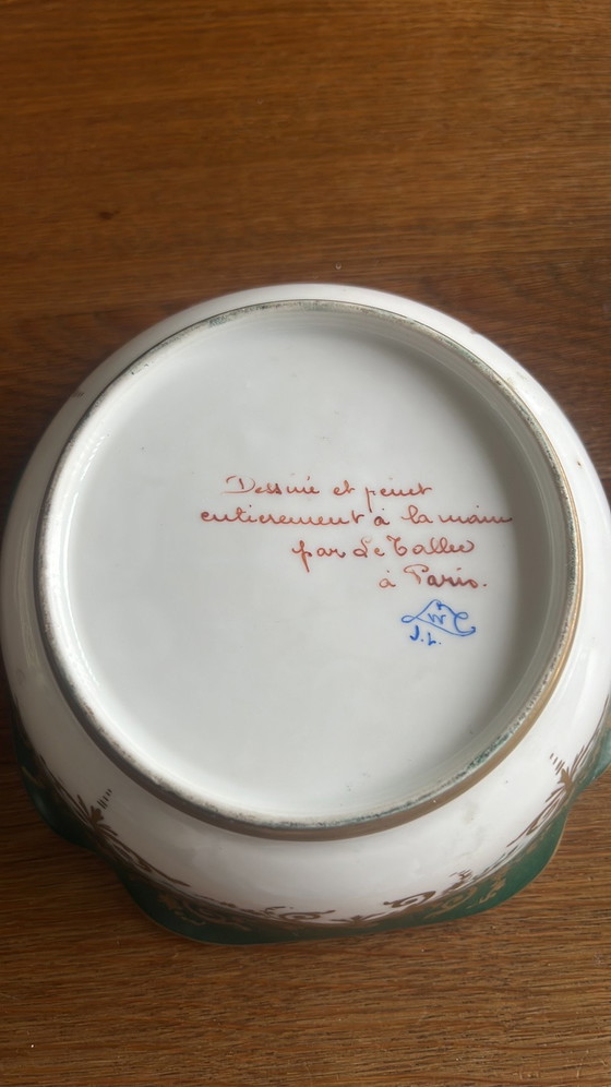 Cuenco de porcelana pintado a mano Are Camille Le Tallec Paris - Estado casi perfecto - Ø 20 cm – Porcelain (photo 3 of 5)