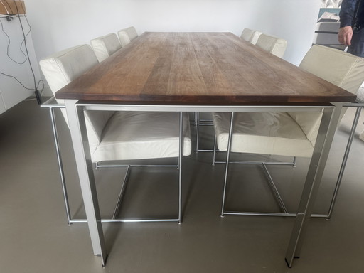 Harvink Stille Vennoot Esstisch mit 6 De Nieuwe Kust Stühlen