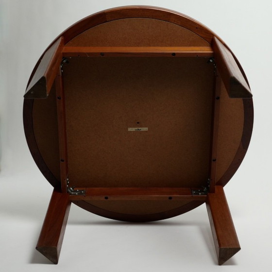 Tue Poulsen for Haslev Møbelsnedkeri – Round Teak and Handcrafted Ceramic Coffee Table, Denmark, C. – Wood (photo 18 of 21)