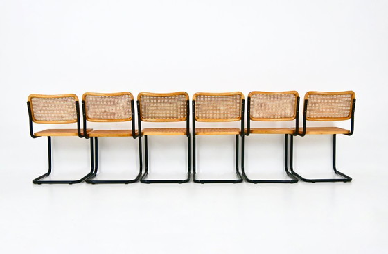 Image 1 of Dining Chairs Style B32 by Marcel Breuer, Set of 6