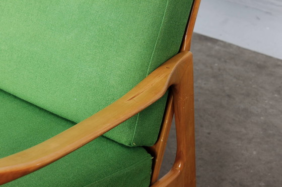 3-seater Sofa Vintage 60s Mid Century Couch 70s design – Knoll, 3-5 seaters, Wood, Mid Century Modern (photo 6 of 14)