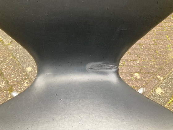 Image 1 of 4x Fritz Hansen vlinderstoel in zwart vinyl